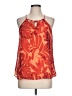 Papermoon 100% Polyester Orange Sleeveless Blouse Size L - photo 1