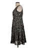 Sigrid Olsen 100% Silk Animal Print Gray Cocktail Dress Size 4 - photo 5