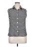 Notations Stripes Black Sleeveless Button-Down Shirt Size XL - photo 1