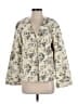 J.Jill 100% Cotton Floral Ivory Blazer Size S - photo 1