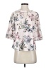 Urban Romantics Floral Pink 3/4 Sleeve Blouse Size S - photo 1