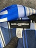 Karl Lagerfeld Paris 100% Polyester Color Block Blue Long Sleeve Blouse Size S - photo 7