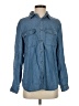 Dokotoo 100% Lyocell Blue Long Sleeve Button-Down Shirt Size S - photo 1