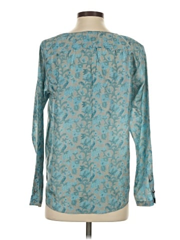 Calypso St. Barth Long Sleeve Silk Top (view 2)