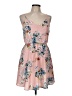 Lush 100% Polyester Floral Pink Casual Dress Size M - photo 1