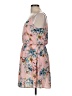 Lush 100% Polyester Floral Pink Casual Dress Size M - photo 5