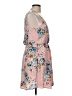 Lush 100% Polyester Floral Pink Casual Dress Size M - photo 4