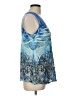 Apt. 9 100% Polyester Blue Sleeveless Blouse Size L - photo 4