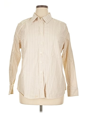 Classic Elements Long Sleeve Button-Down Shirt (view 1)