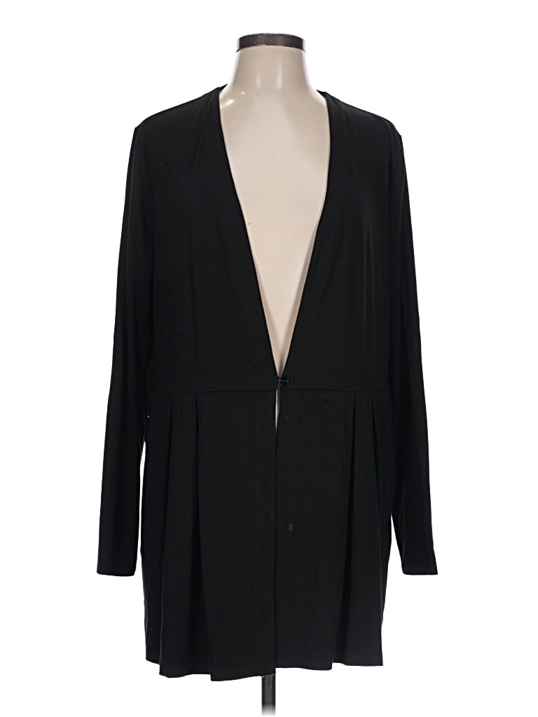 Pre-owned Jjill Kimono In Black