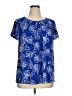 Style&Co Blue Short Sleeve Blouse Size 0X - photo 1