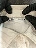 Zara White 3/4 Sleeve Button-Down Shirt Size S - photo 7