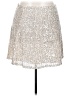 Ann Taylor LOFT 100% Polyester Metallic Silver Formal Skirt Size 18 - photo 1