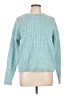 Time and Tru 100% Recycled Polyester Solid Teal Pullover Sweater Size L - photo 1