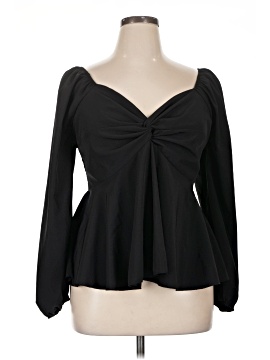 Shein Curve Long Sleeve Blouse