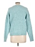 Time and Tru 100% Recycled Polyester Solid Teal Pullover Sweater Size L - photo 2