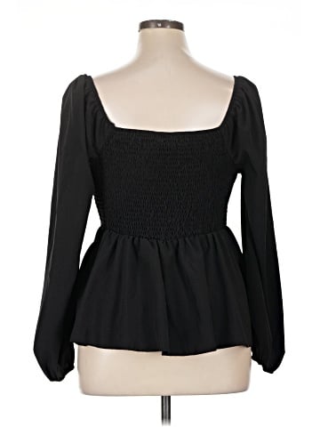 Shein Curve Long Sleeve Blouse (view 2)