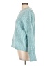 Time and Tru 100% Recycled Polyester Solid Teal Pullover Sweater Size L - photo 5