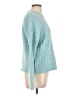 Time and Tru 100% Recycled Polyester Solid Teal Pullover Sweater Size L - photo 4