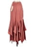 Keepsake Solid Burgundy Pink Formal Skirt Size 4 - photo 2
