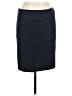 Paraphrase Solid Black Blue Casual Skirt Size 8 - photo 1