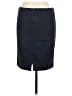 Paraphrase Solid Black Blue Casual Skirt Size 8 - photo 2