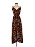 Shein Animal Print Brown Casual Dress Size 4 - photo 1