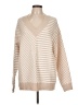 Lillusory Checkered-gingham Tan Pullover Sweater Size L - photo 1