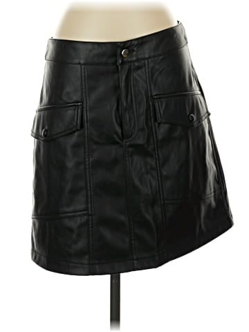 Noisy May Faux Leather Skirt (view 1)