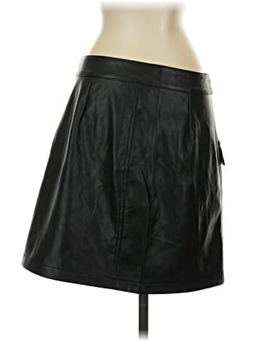 Noisy May Faux Leather Skirt (view 2)