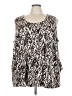 Liz & Me Silver Long Sleeve Blouse Size 4X - photo 1