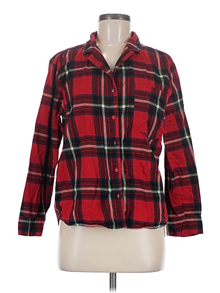 Pre-owned Stars Above Long Sleeve Button Down Shirt In Red