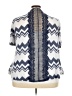 C established 1946 Chevron-herringbone Blue 3/4 Sleeve Blouse Size 22 - photo 2