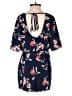Mi ami 100% Polyester Paisley Blue Romper Size M - photo 2