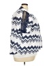 C established 1946 Chevron-herringbone Blue 3/4 Sleeve Blouse Size 22 - photo 4