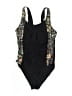 Unbranded Floral Black One Piece Swimsuit Size L - photo 1
