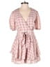 Allison & Kelly Checkered-gingham Pink Romper Size S - photo 1