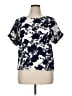 MELLODAY Blue Short Sleeve Blouse Size XL - photo 1