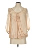 Ambali 100% Acetate Tan 3/4 Sleeve Blouse Size EU 36 / US 6 - photo 1