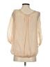 Ambali 100% Acetate Tan 3/4 Sleeve Blouse Size EU 36 / US 6 - photo 2