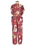Xhilaration Floral Red Jumpsuit Size S - photo 2