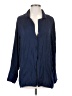 Open Edit Blue Long Sleeve Blouse Size S - photo 1