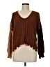 rue21 100% Acrylic Brown Pullover Sweater Size M - photo 1