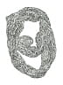 Rising Tide 100% Rayon Silver Gray Scarf One size - photo 1