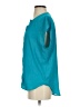 Rose + Olive 100% Polyester Teal Short Sleeve Blouse Size S - photo 5