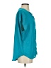 Rose + Olive 100% Polyester Teal Short Sleeve Blouse Size S - photo 4