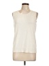 EMALINE Ivory Sleeveless Top Size L - photo 1