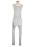 Ambiance Solid Gray Jumpsuit Size S - photo 2
