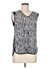 dalia 100% Polyester Silver Sleeveless Blouse Size M - photo 1