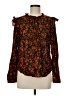 Gap Floral Black Long Sleeve Blouse Size M - photo 1